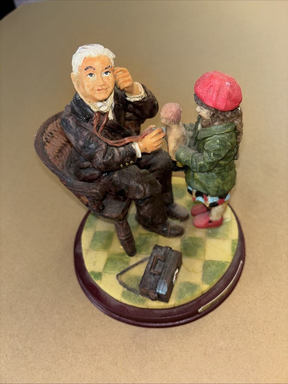 Vintage Marlo Collection Doctor and the Doll Girl Figurine 7" Red Hat